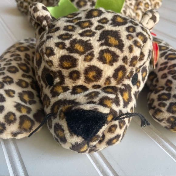 Ty SPECKLES Leopard Pillow Pals Plush 1996 Stuffed Animal 13" Soft Toy Beanie - Picture 5 of 9